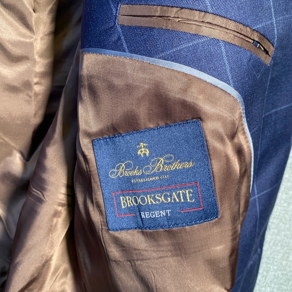 NEW Brooks Brothers 46L 38x34 Brooksgate Regent Vitale Barberis Canonico Suit - Picture 7 of 13